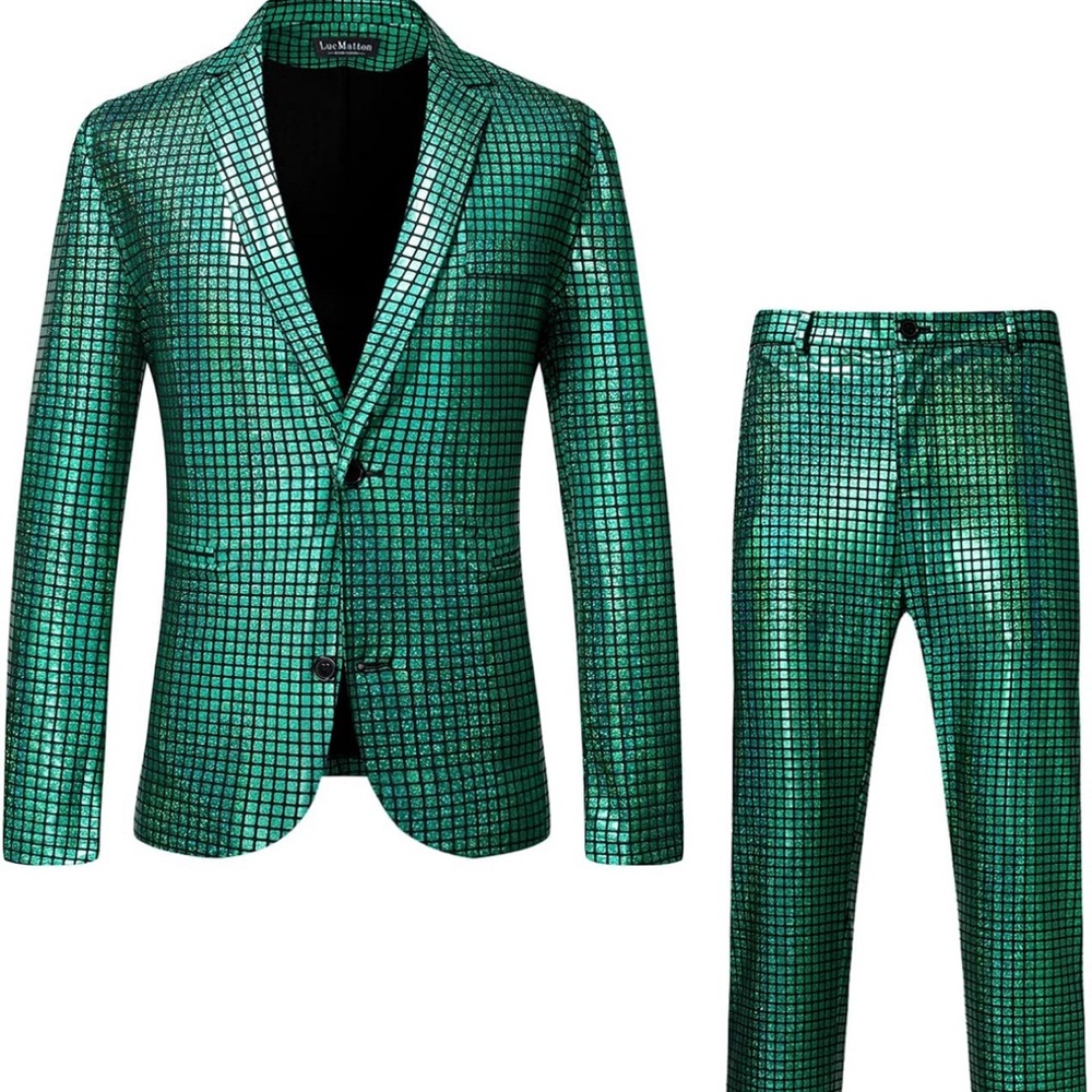 Men’s Large Shiny Suit